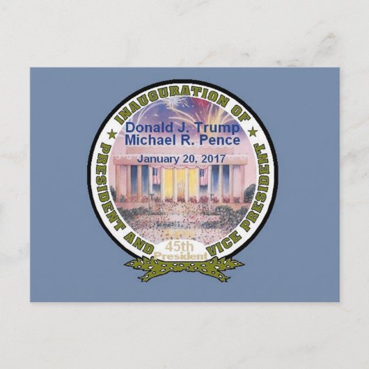 TRUMP Einweihung Postkarte (Vorderseite)