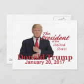 TRUMP Einweihung Postkarte (Vorne/Hinten)