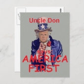 TRUMP Einweihung Postkarte (Vorne/Hinten)