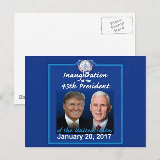 TRUMP Einweihung Postkarte (Vorne/Hinten)