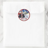 TRUMP-Einweihungsaufkleber Runder Aufkleber (Tasche)