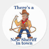 TRUMP-Einweihungsaufkleber Runder Aufkleber (Vorderseite)