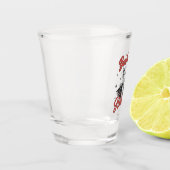 Trump Einweihungstag Weihnachten Weihnachtsfeierta Schnapsglas (Links)