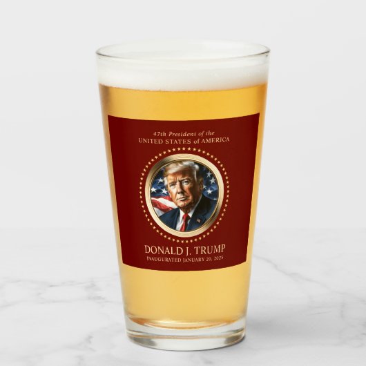 Trump-Einweihungstagsfest Glas (Vorne (Gefüllt))