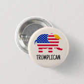 Trump Election 2020 Campaign Novelty Gift Button (Vorne & Hinten)