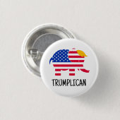 Trump Election 2024 Campaign Novelty Gift Button (Vorne & Hinten)