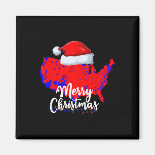 Trump Election Map Frohe Weihnachtsfeiertag Santa Magnet