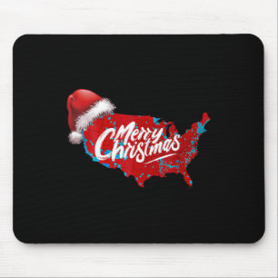 Trump Election Map Frohe Weihnachtsfeiertag Santa Mousepad