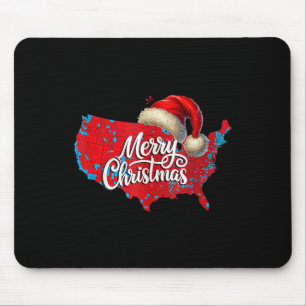 Trump Election Map Frohe Weihnachtsfeiertag Santa Mousepad