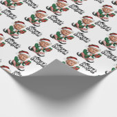 Trump Elf MAGA Holiday Geschenkpapier (Ecke)