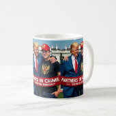 Trump Elon Partner in Crime AI Art Kaffeetasse (VorderseiteRechts)