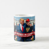 Trump Elon Partner in Crime AI Art Kaffeetasse (Mittel)