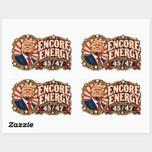Trump Encore Energy 45 47 Rechteck-Aufkleber Rechteckiger Aufkleber