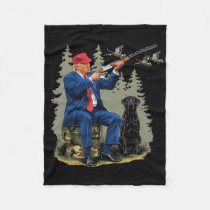 Trump Entenjagd Donald Trump Old School Tarnung Fleecedecke