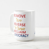 TRUMP ENTFERNEN KAFFEETASSE (Vorderseite Links)