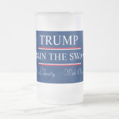 Trump entzieht den Sumpf! Mattglas Bierglas (Mittel)