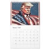Trump Epic American Flag Calendar Kalender (Feb 2027)