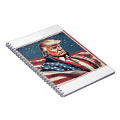 Trump Epic American Flag Notebook Notizblock (Rechte Seite)