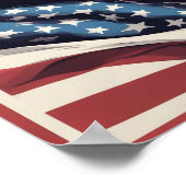 Trump Epic American Flag Poster (Ecke)