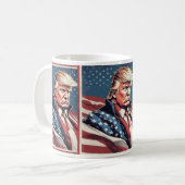 Trump Epic American Flag Tasse (Vorderseite Links)