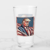 Trump Epic American Flag Trinkbehälter Glas (Rückseite)