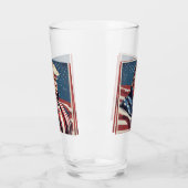 Trump Epic American Flag Trinkbehälter Glas (Links)