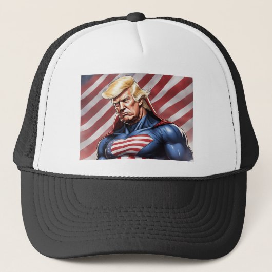 Trump Epic Superhero Cap Truckerkappe (Vorderseite)