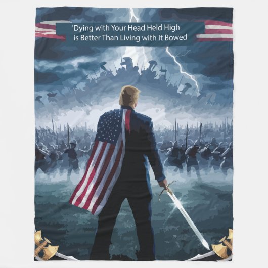 Trump Epic Warrior Blanket Fleecedecke (Vorderseite)