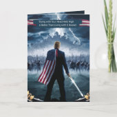 Trump Epic Warrior Gruß Karte (Vorderseite)