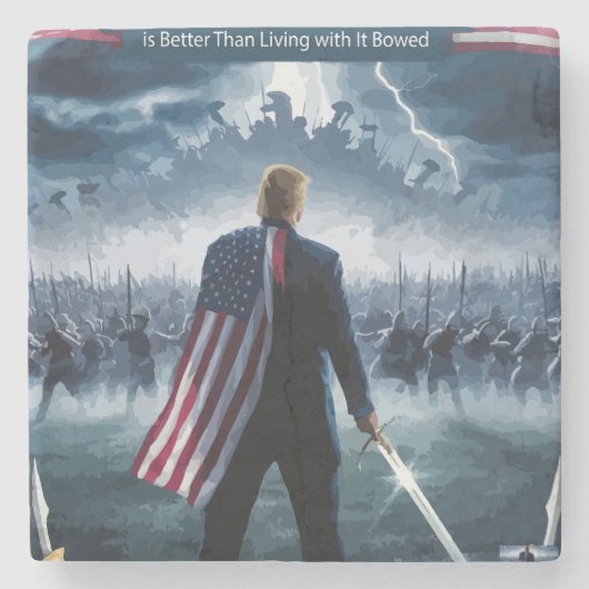 Trump Epic Warrior Untersetzer (Vorderseite)