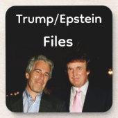 Trump/Epstein-Akten Getränkebierdeckel Getränkeuntersetzer (Vorderseite)