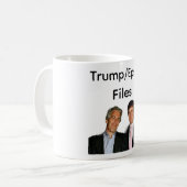 Trump/Epstein-Akten Kaffeetasse (Vorderseite Links)