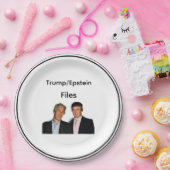 Trump/Epstein Akten Papierplatte Pappteller (Party)