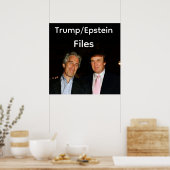 Trump/Epstein-Aktenplakat Poster (Küche)