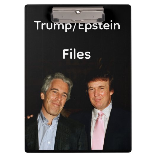Trump/Epstein-Dateien Klemmbrett (Vorderseite)