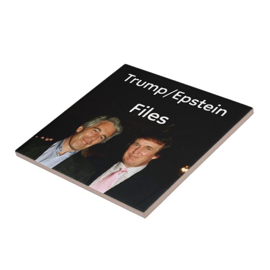 Trump/Epstein Files Ceramic Tile Fliese (Seite)