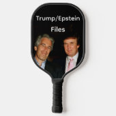 Trump/Epstein Files Pickleball Paddle (Rückseite)