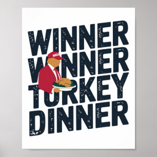 Trump Erntedank 2024 Gewinner Gewinner Trendküche Poster