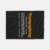 Trump-Erntedank Gewinner des Funny Turkey Day Fleecedecke (Vorderseite (Horizontal))