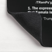 Trump-Erntedank Gewinner des Funny Turkey Day Mousepad (Ecke)