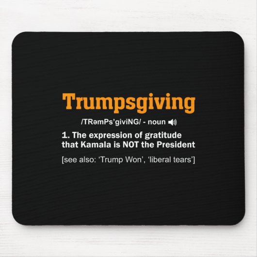Trump-Erntedank Gewinner des Funny Turkey Day Mousepad (Vorne)