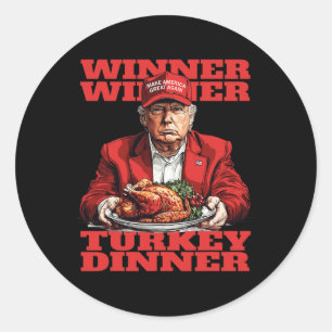 Trump Erntedank Gewinner Türkei Abendessen Runder Aufkleber