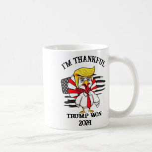 Trump Erntedank Ich bin dankbar Trump gewinnt 1 Kaffeetasse