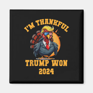 Trump Erntedank Ich bin dankbar Trump Won Magnet