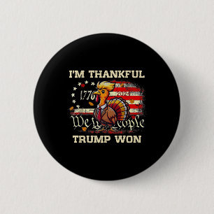 Trump-Erntedank - Ich bin Trump 2024 dankbar Button