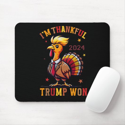 Trump-Erntedank - Ich bin Trump 2024 dankbar Mousepad (Mit Mouse)