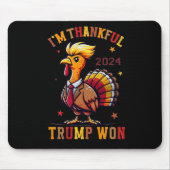 Trump-Erntedank - Ich bin Trump 2024 dankbar Mousepad (Vorne)