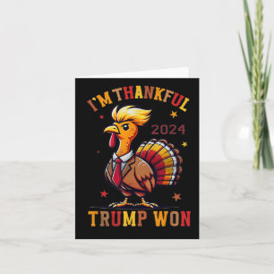 Trump-Erntedank - Im Dankeschön Trump 2024 Karte