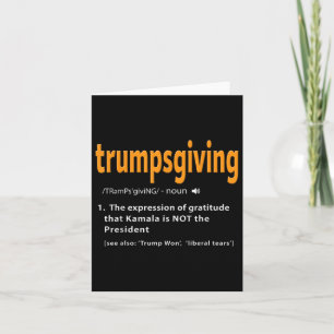 Trump Erntedank Shirt Funny Turkey Day Trump Wo Karte