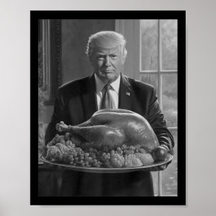Trump Erntedank Türkei Funny Celebration Poster